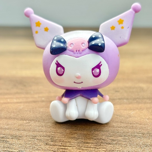 Sanrio Secret Childlike Heart Rocking Horse FLYING KUROMI Miniso Toy Figure Set - Picture 2 of 15